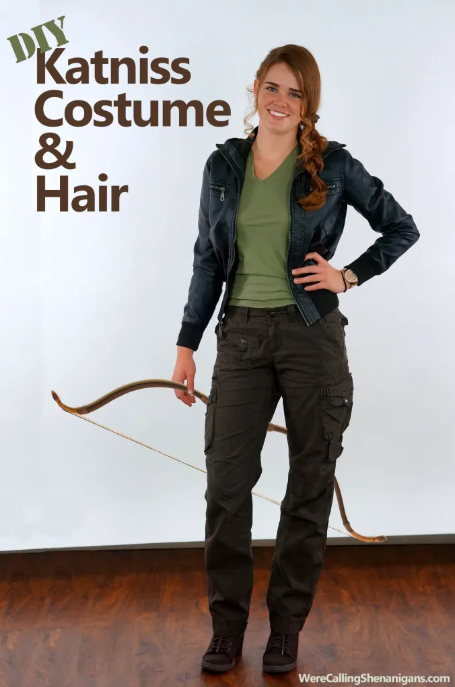 Katniss Everdeen from the Hunger Games World Book Day costume idea for adults