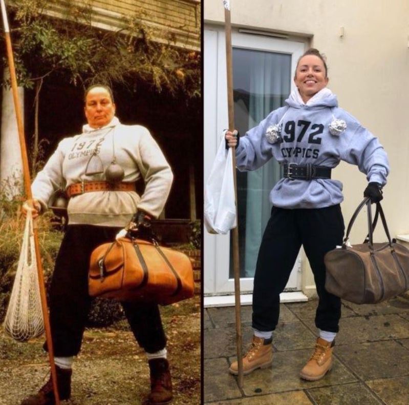 Mrs Trunchball from Matlida World Book Day costume idea for adults