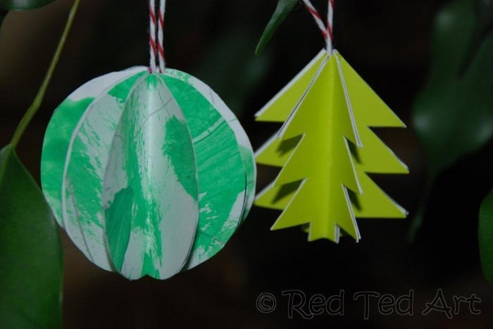 Paper Craft Baubles from Red Ted Art