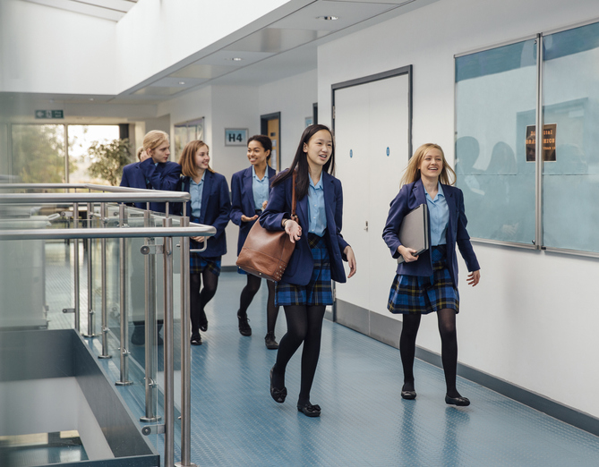 Students in a school